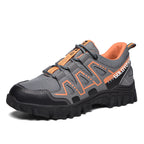 Sapatos de segurança com biqueira de aço leves e antiderrapantes, proteção anti-esmagamento e sola Kevlar