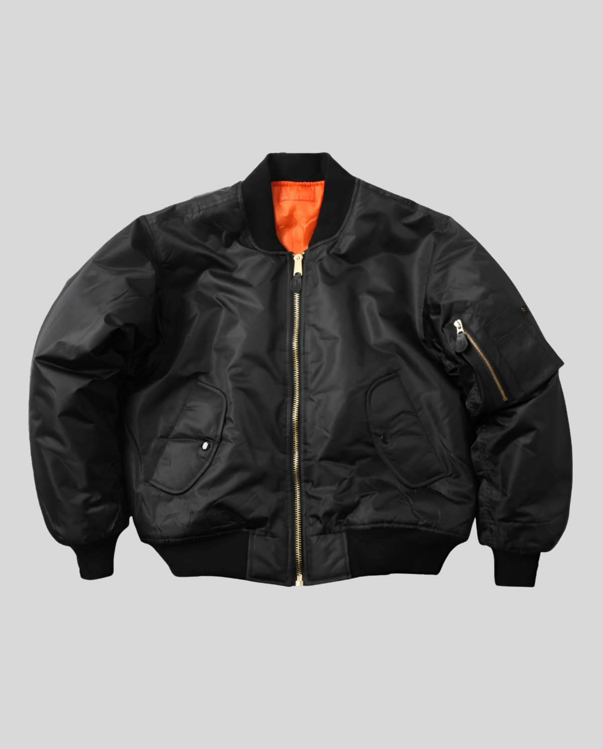 Bomber jacket clássica mulher comprimento anca com acabamentos canelados