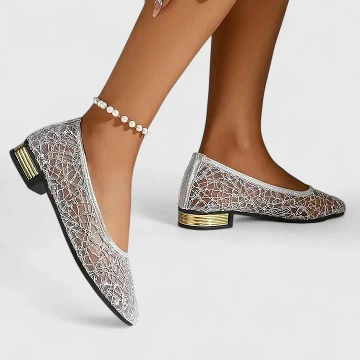 Sapatos ortopédicos femininos respiráveis leves com malha e sola antiderrapante