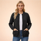 Cardigan feminino de tricô macio corte regular em diversas cores