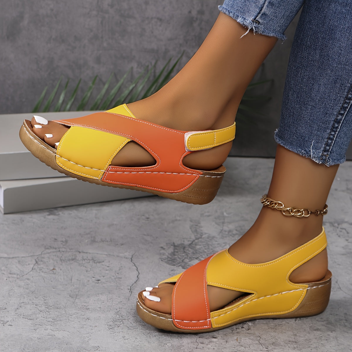 Sandálias femininas | Conforto ortopédico e couro, estilo moderno