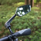 Espelhos retrovisores para bicicleta HD ajustáveis 23cm, pack 2 unidades, acrílico pentagonal