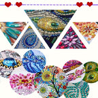 Kit pintura diamante 12 cartões Natal Pai Natal designs exclusivos