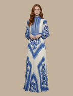 Vestido maxi plissado de festa para mulher comprimento longo elegante