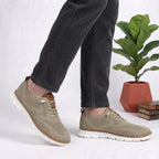 Sapato ortopédico masculino knit derby antiderrapante com suporte de arco