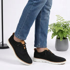 Sapato ortopédico masculino knit derby antiderrapante com suporte de arco