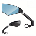 Espelho retrovisor para bicicleta 360° ajustável universal lente convexa pentagonal