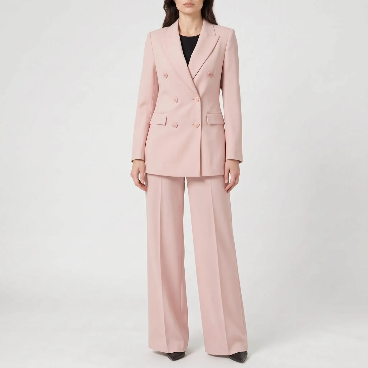 Fato de senhora 2 peças conjunto executivo blazer e calça formal