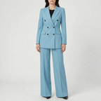 Fato de senhora 2 peças conjunto executivo blazer e calça formal