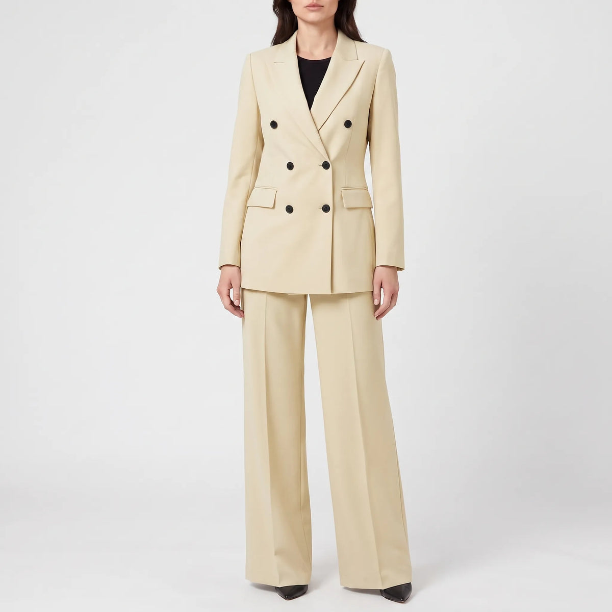 Fato de senhora 2 peças conjunto executivo blazer e calça formal