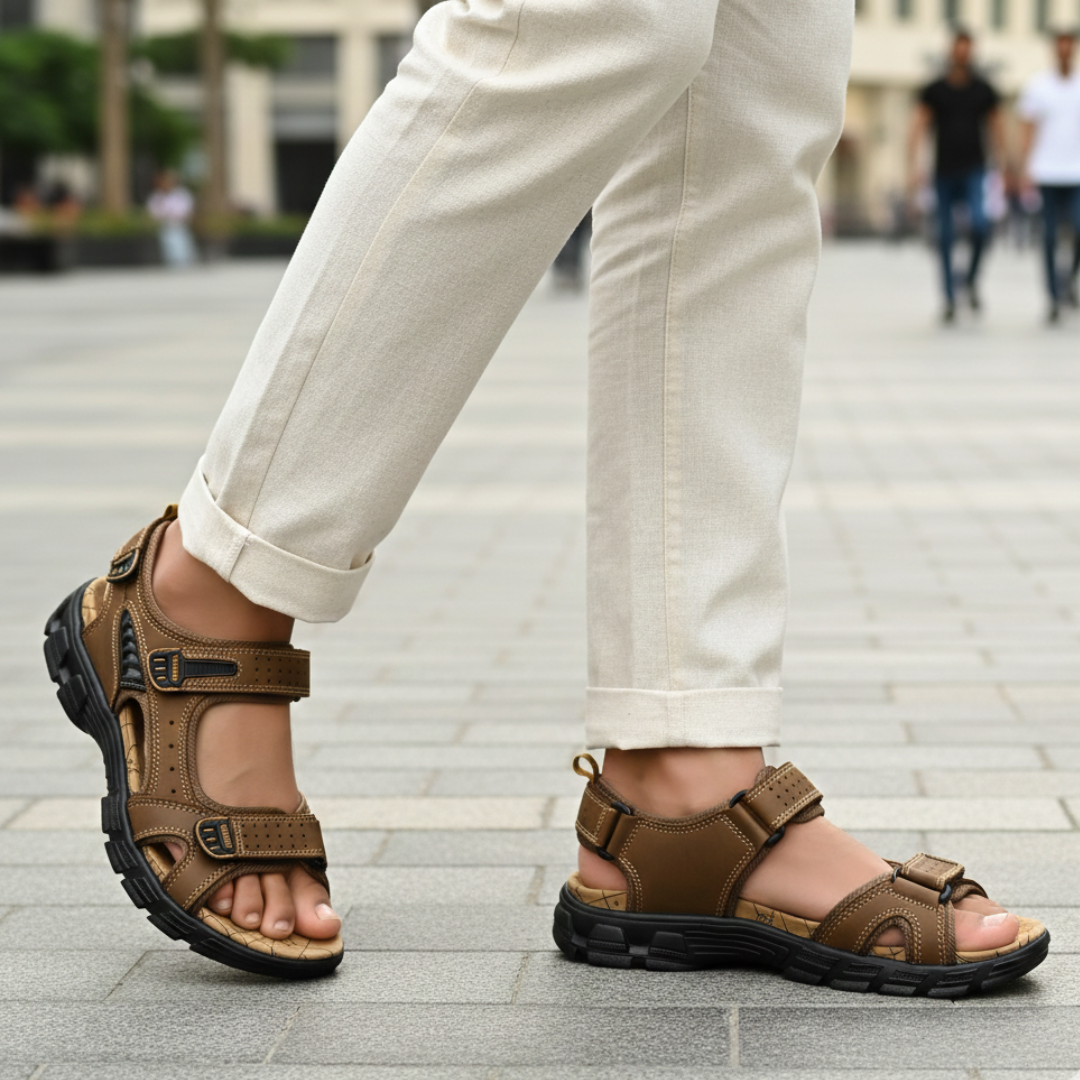 Avalon - Homens Sandálias Ortopédicas - Palmilha Ergonômica