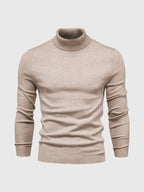 Camisola gola alta homem algodão lavável à máquina
