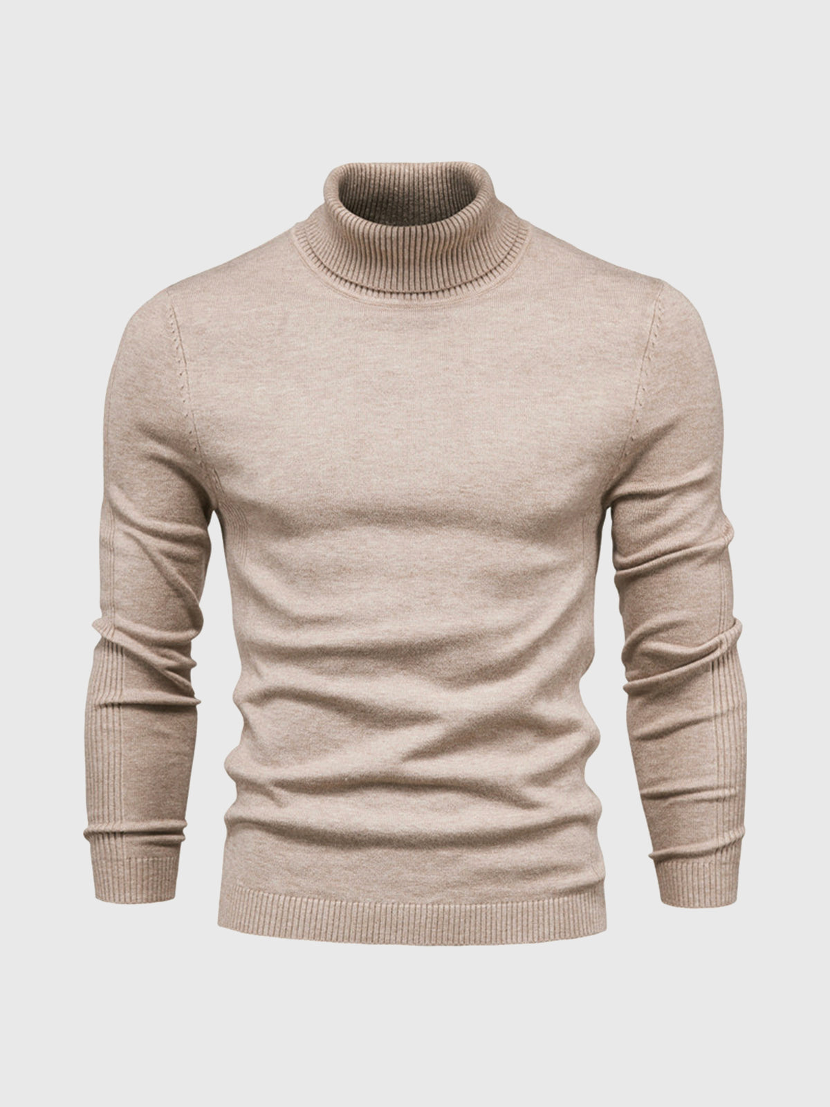 Camisola gola alta homem algodão lavável à máquina