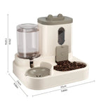 Comedouro automático 2 em 1 para cães e gatos com bebedouro por gravidade BPA-free