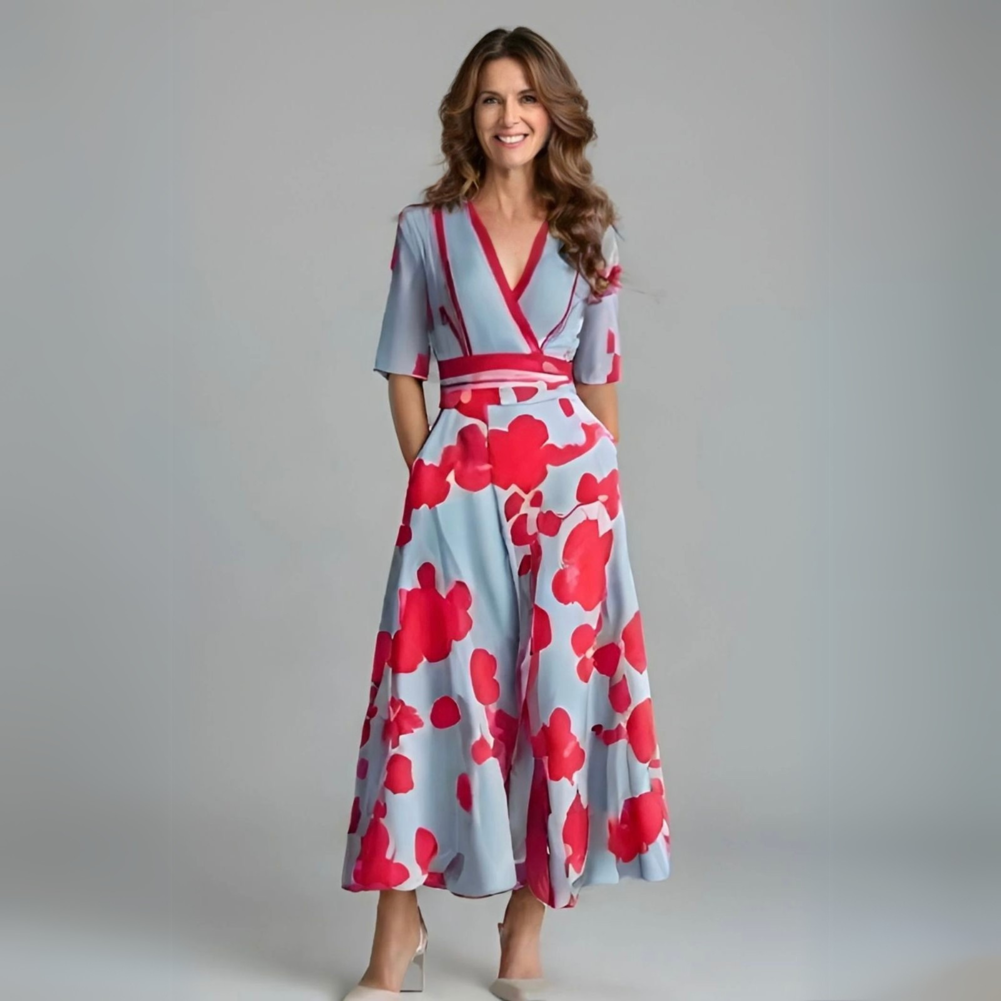 Vestido Envolvente Floral | Verão, Ajuste Lisonjeiro