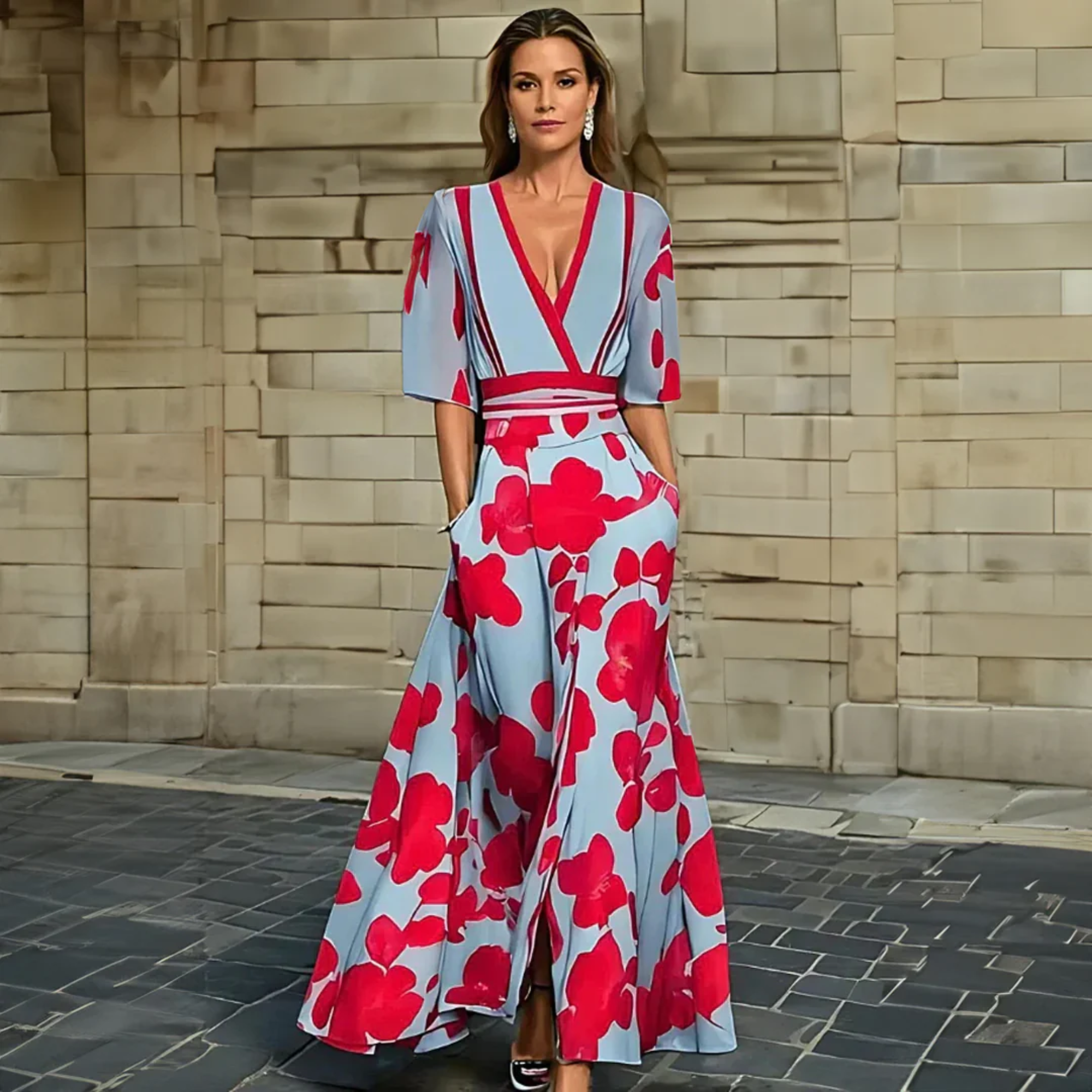 Vestido Envolvente Floral | Verão, Ajuste Lisonjeiro