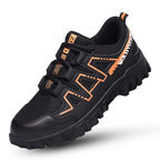 Sapatos de segurança com biqueira de aço leves e antiderrapantes, proteção anti-esmagamento e sola Kevlar