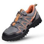 Sapatos de segurança com biqueira de aço leves e antiderrapantes, proteção anti-esmagamento e sola Kevlar