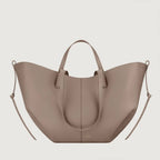 Bolsa tote vintage feminina espaçosa com fecho seguro estilo clássico