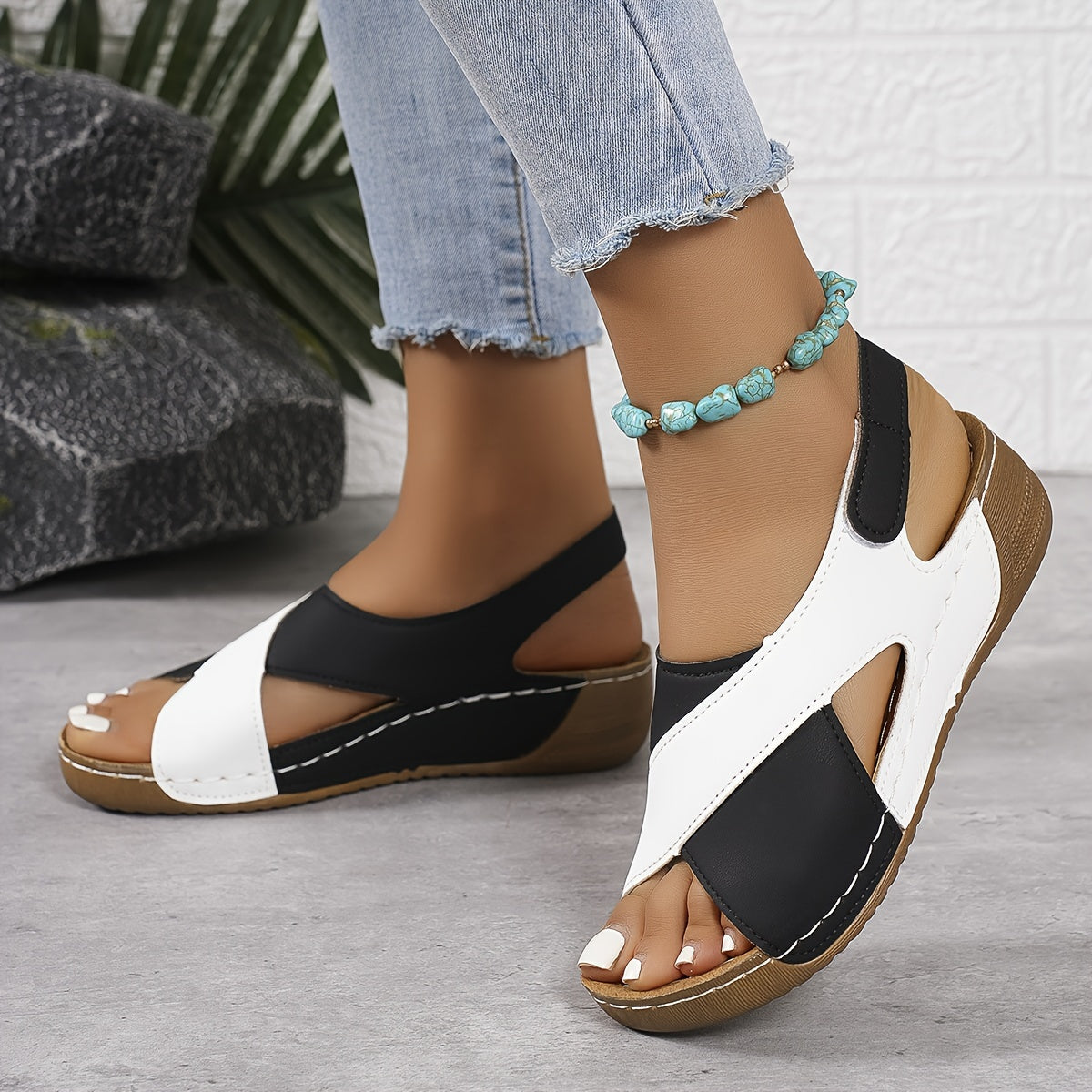 Sandálias femininas | Conforto ortopédico e couro, estilo moderno