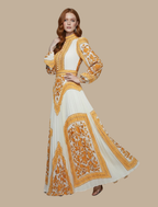 Vestido maxi plissado de festa para mulher comprimento longo elegante