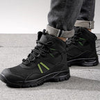 Sapatos de segurança com biqueira de aço e malha respirável antifuros ISO 20345