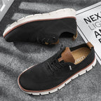 Sapatos masculinos respiráveis com palmilha ergonómica design clássico