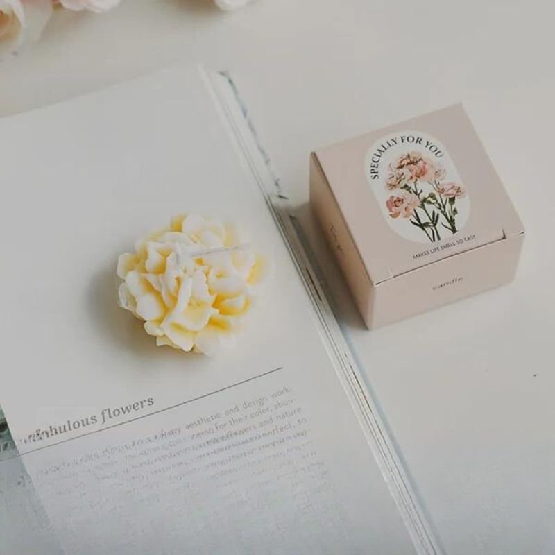 Vela perfumada de cravo decorativa, presente para Dia das Mães, Natal e Dia dos Namorados