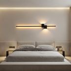 Candeeiro de parede LED minimalista em alumínio, design moderno para interior