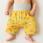 Cuecas de treino para bebé reutilizáveis em algodão respirável, estampas divertidas, treino do bacio