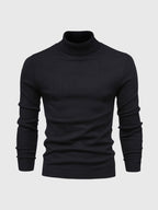 Camisola gola alta homem algodão lavável à máquina