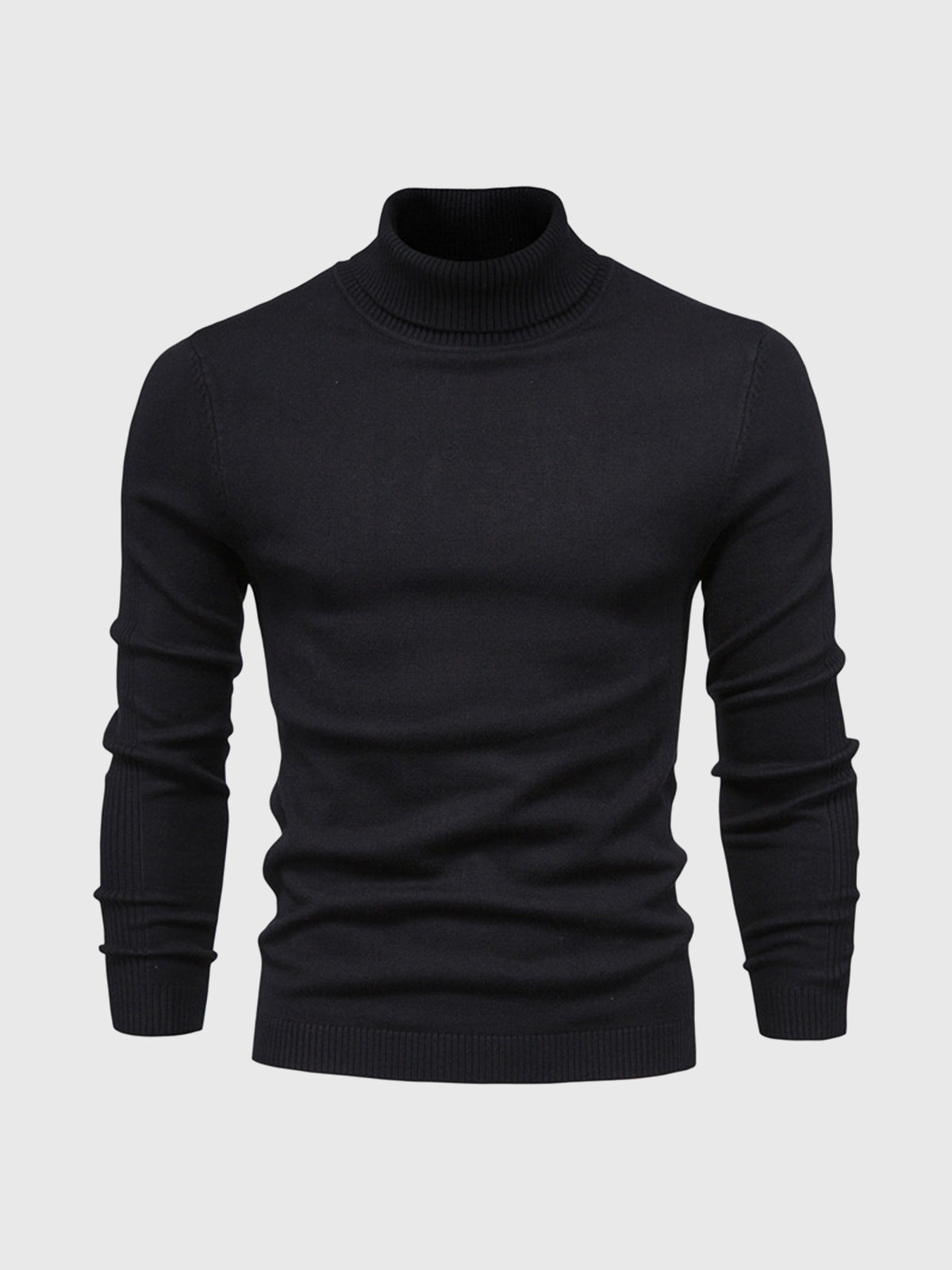 Camisola gola alta homem algodão lavável à máquina
