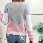 Camisola de malha folgada feminina casual corte solto