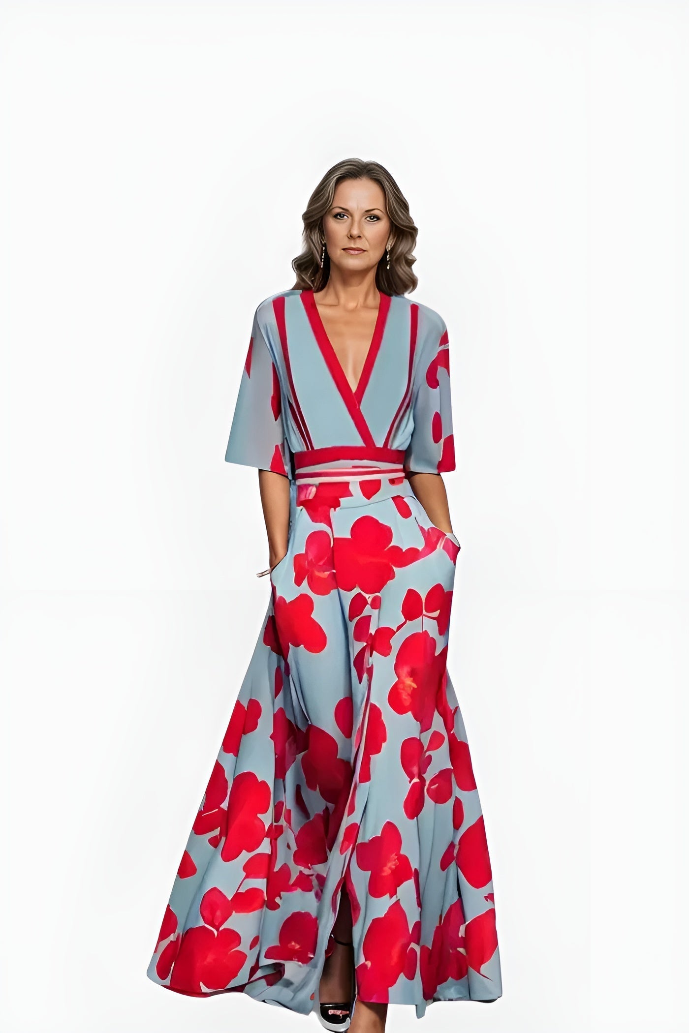 Vestido Envolvente Floral | Verão, Ajuste Lisonjeiro