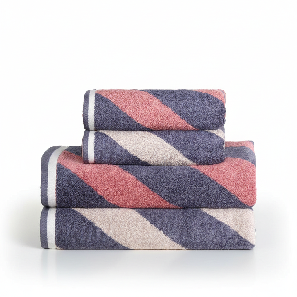 Conjunto de toalhas de bambu 3 peças, absorventes e macias, ecológicas