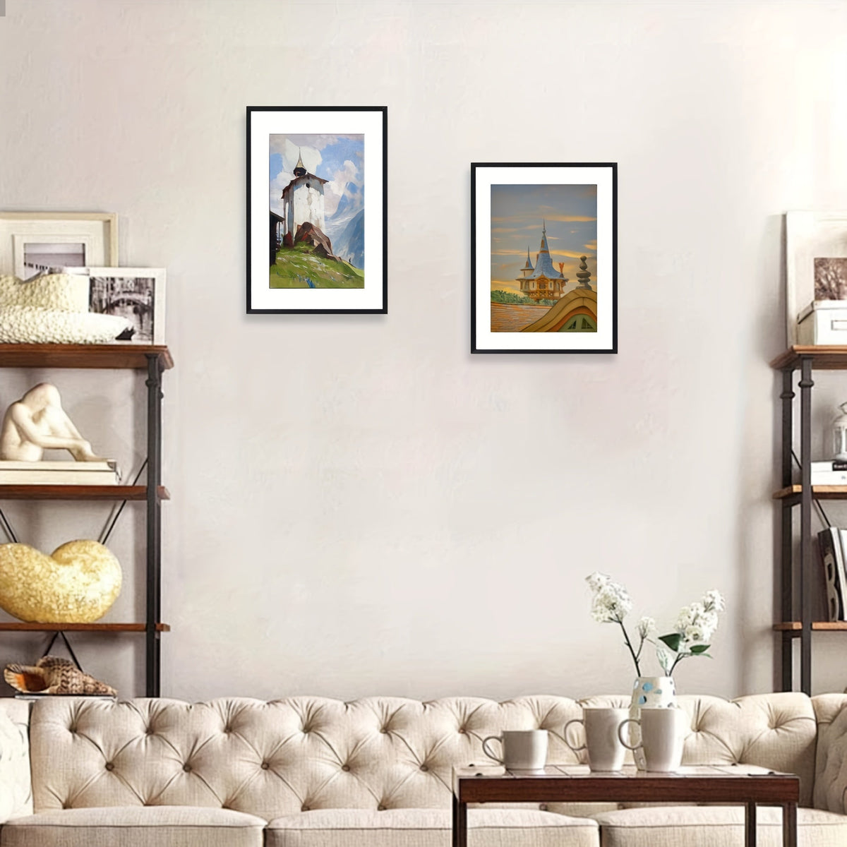 Moldura para foto preta para decoração de parede e mesa, design clássico retangular
