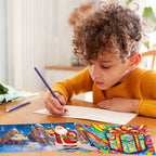 Cartões de Natal com Pintura de Diamante kit 12 peças, Papai Noel artesanal mosaico