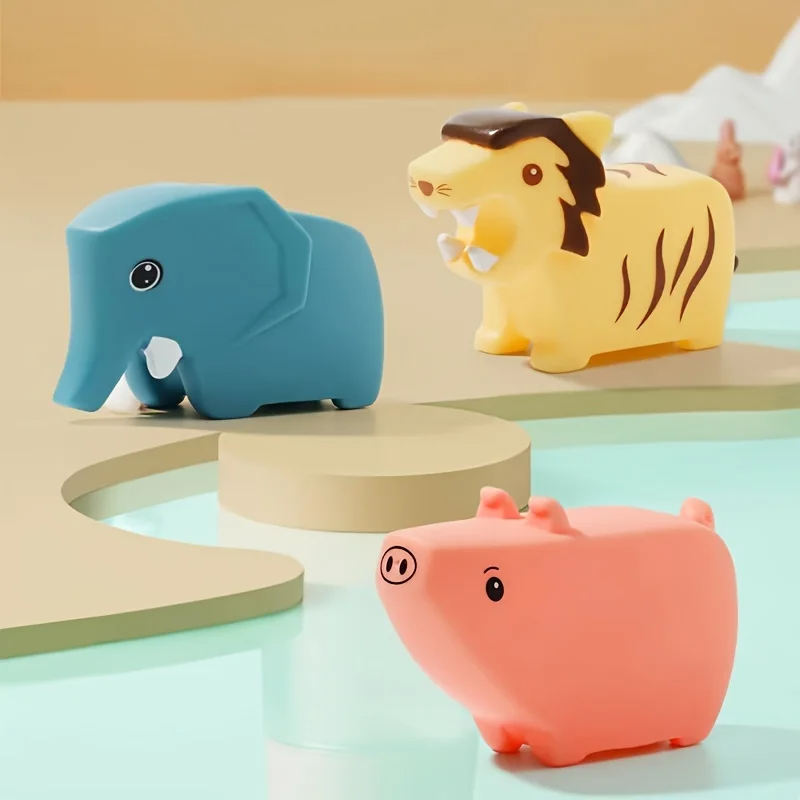Brinquedos de banho dinossauro pistola de água, figuras PVC seguras para crianças