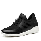 Sapatos ortopédicos masculinos de couro com suporte de arco e amortecimento em gel