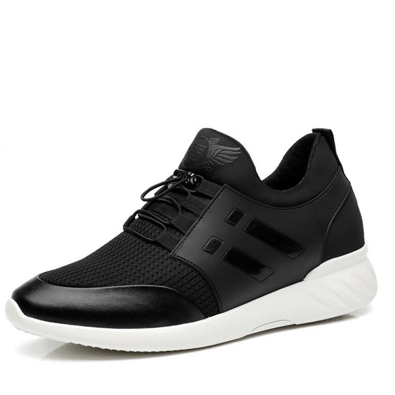 Sapatos ortopédicos masculinos de couro com suporte de arco e amortecimento em gel