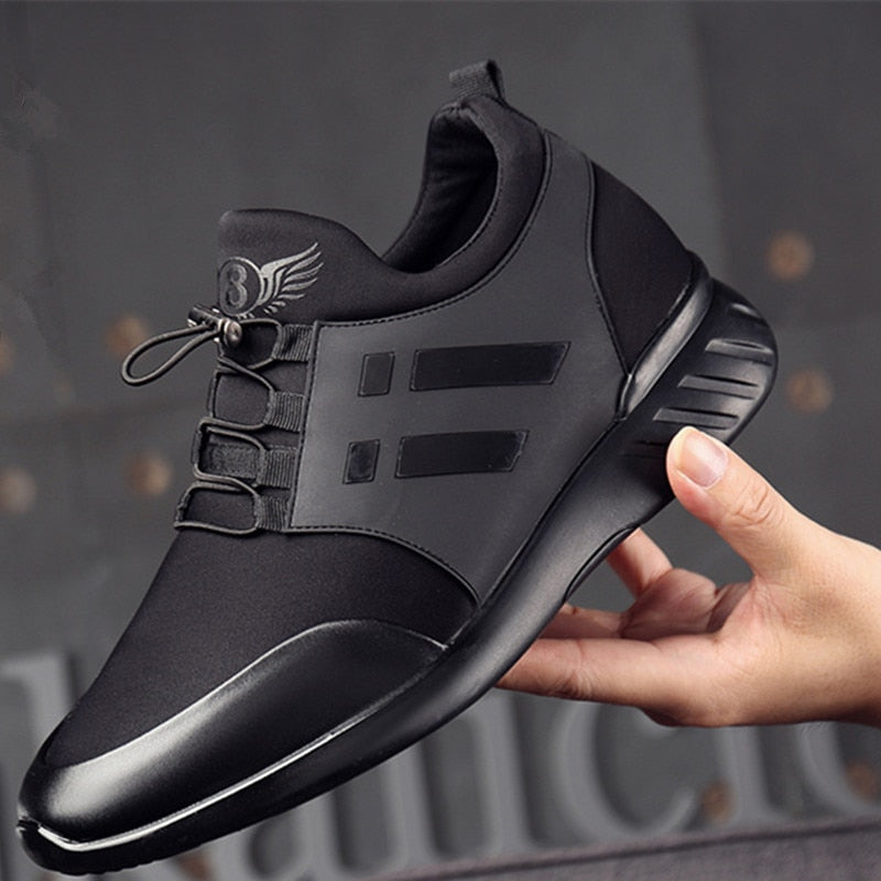 Sapatos ortopédicos masculinos de couro com suporte de arco e amortecimento em gel
