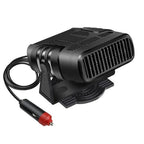 Aquecedor portátil para carro 12V com rotação 360° e função desembaçador
