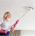 Mop giratório 360° cabeça triangular microfibra absorvente para chão e janelas