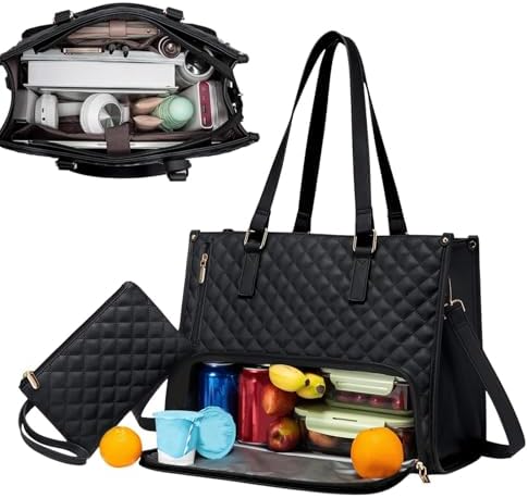 Mochila térmica 2 em 1 para lunch e laptop, ideal para trabalho e viagem