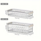 Caixa de armazenamento para frigorífico em PET alimentar, camada simples ou dupla