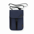 Bolsa de viagem antirroubo com bloqueio RFID múltiplos compartimentos design slim