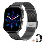 Smartwatch feminino slim monitor de saúde com ecrã touch colorido