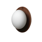 Aplique de parede redondo escandinavo para sala de estar, design minimalista circular