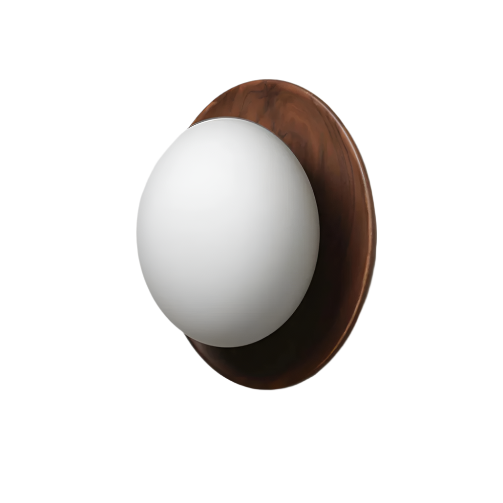 Aplique de parede redondo escandinavo para sala de estar, design minimalista circular