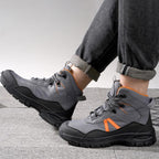 Sapatos de segurança com biqueira de aço e malha respirável antifuros ISO 20345